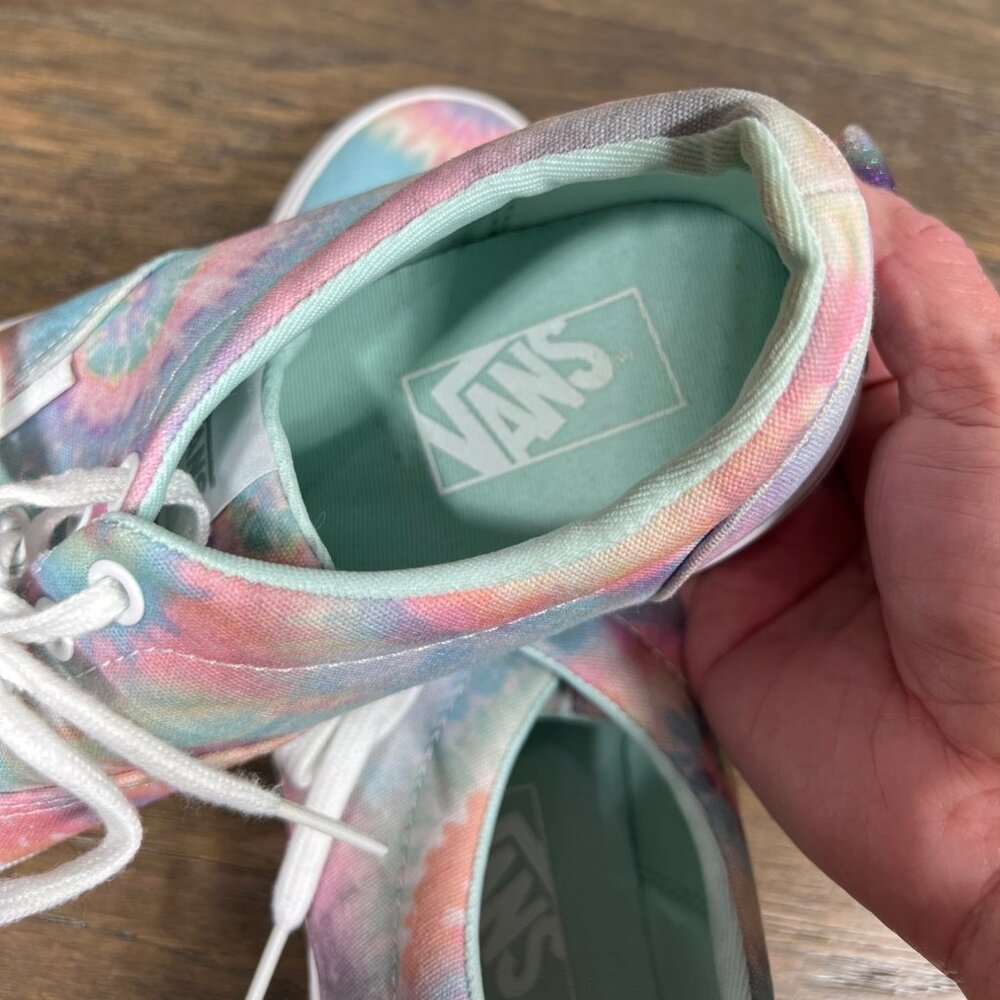 VANS Doheny Tie Dye Sneakers Blue White Pink Women's Size 8 #721356 EUC - Picture 6 of 9